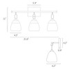 LNC Blobfish Polished Gold and Texture Glass Modern/Contemporary  Vanity Lights,1 Light/ 2 Light/3 Light - 3 of 4