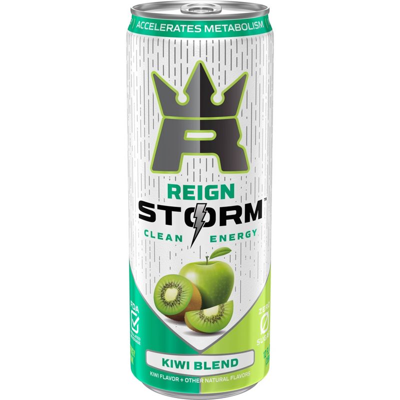 Reign Storm Kiwi Blend Energy Drink - 12 fl oz Cans, 1 of 4