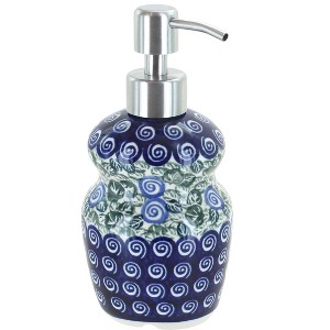 Blue Rose Polish Pottery 2018 Zaklady Soap Dispenser - 1 of 1