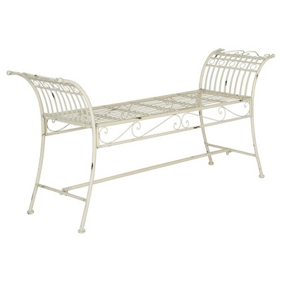 Hadley Bench - Antique / White  - Safavieh