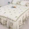 Acoinel Lightweight Cotton Bedspread Set Green Leaves - 4 of 4