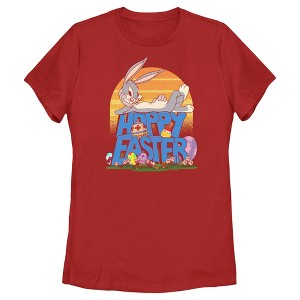 Women's Looney Tunes Bugs Bunny Happy Easter T-Shirt - 1 of 4
