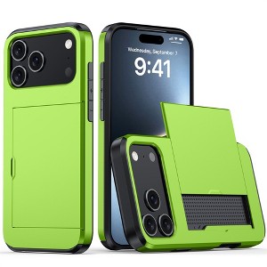 HTUTWOO for iPhone 17 Pro Case, Wallet-Style Phone Protective Cover with Credit Card Holder, Hybrid Cover for iPhone 17 Pro - 1 of 4