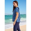 Swim 365 Women's Plus Size Mesh Yoke Swim Tee - 4 of 4