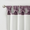 Faux Silk Bead Trim Luxurious Window Valance, DIY Twist Tab Top with Extra Lining Multi-Color Valance for All Decor Styles - 4 of 4