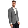 Clearlove Men's Sport Coats Blazers Linen Suit Jacket One Button Casual Blazer - 3 of 4
