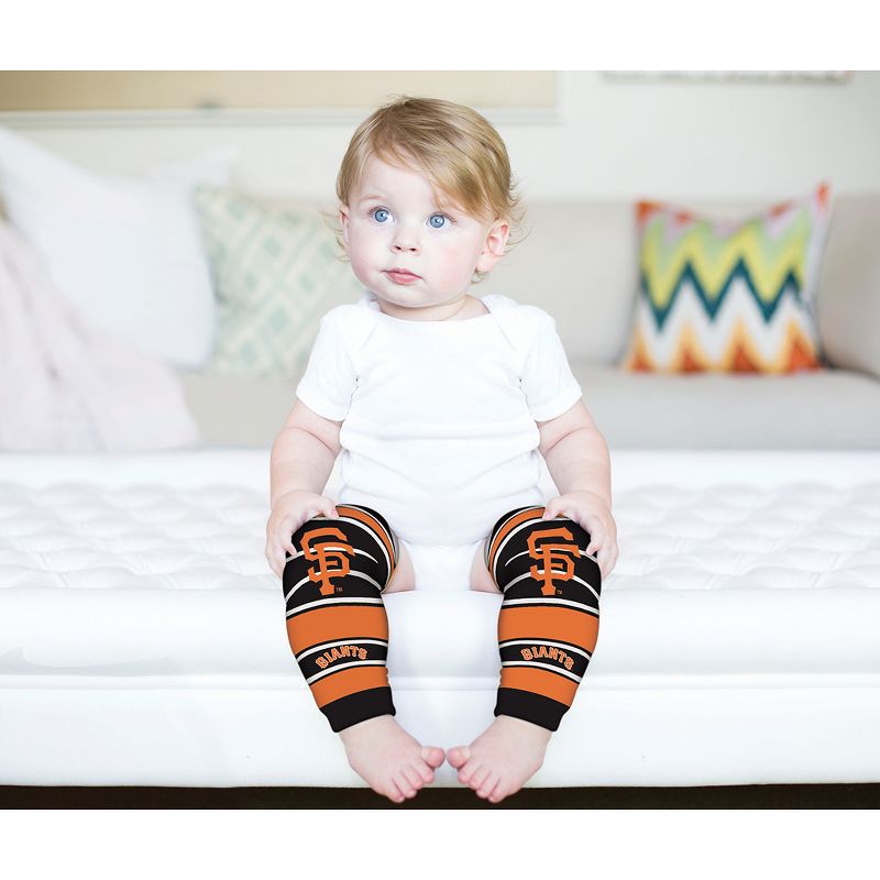 Baby Fanatic Officially Licensed Toddler & Baby Unisex Crawler Leg Warmers - MLB San Francisco Giants, 5 of 7
