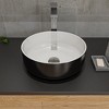 ALFI ABC908 Black & White 15Inch Round Above Mount Ceramic Sink - 2 of 4