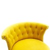 Kumasinova 24"-31"H Swivel Bar Stools Set of 2,Luxury Velvet Counter Height Barstools with Golden Metal Base&Footrest,250lbs Max - 4 of 4