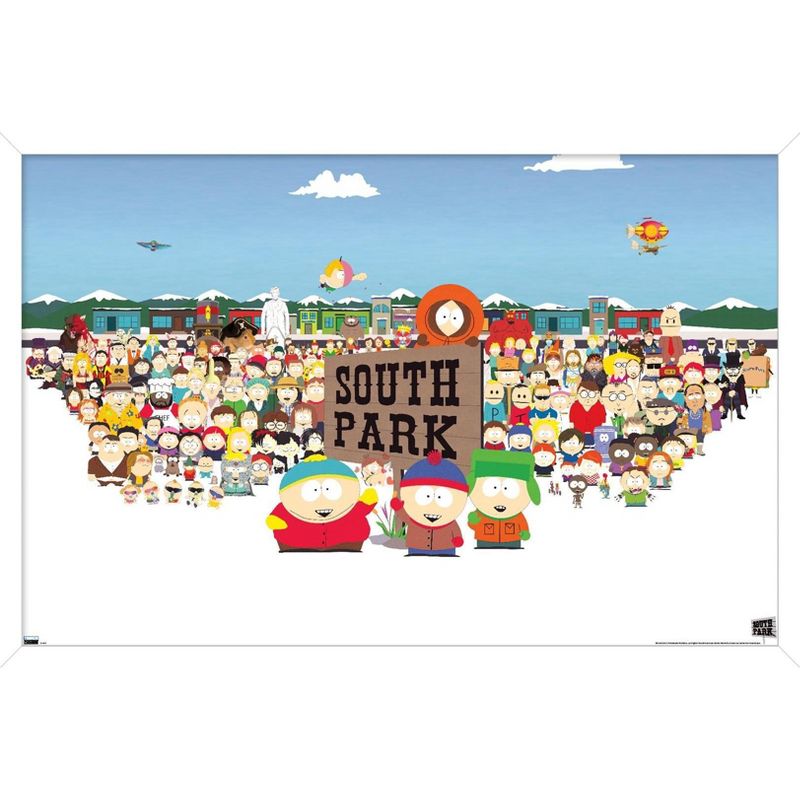 Trends International South Park - Horizontal Key Art Framed Wall Poster Prints, 1 of 7