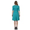24seven Comfort Apparel A Line Knee Length Dress Elbow Length Sleeves - 3 of 4