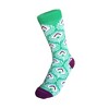 Pretty Peacock Feather Pattern Socks from the Sock Panda (Women's Sizes Adult Medium) - 4 of 4