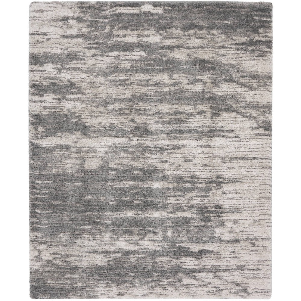 Photos - Doormat Nourison 7'10"x9'10" Dreamy Shag Distressed Machine Woven Indoor Area Rug 