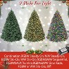 4.5ft/6ft/7.5ft/9ft Artificial Christmas Tree, Full Xmas Tree with  Foldable Base, Metal Hinges & Sturdy Metal Stand for Holiday Decor - 3 of 4
