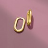 Pure Collection by Ross-Simons 18kt Gold Vermeil Oval Huggie Hoop Earrings - 3 of 4