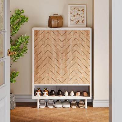 Hommoo 18-Pair Shoe Cabinet