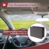 Unique Bargains Car Sunglasses Case Universal Faux Leather Rhinestones Metal 7.87"x 5.51" 1 Pc - 2 of 4