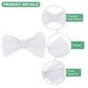 Unique Bargains Polyester Craft DIY Decorative Ribbon Twist Tie Bows 2.4x2.8" 12 Pcs - 2 of 4