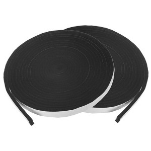 Unique Bargains High Temp Self Stick Heat Resistant BBQ Gasket Tape Grill Gasket Black White - 1 of 4