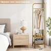 Corner Coat Rack with Storage - Freestanding Metal Clothes Organizer for Jackets, Hats & More, Ideal for Bedroom or Entryway - 4 of 4