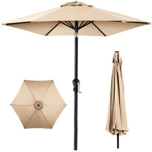 Best Choice Products 10ft Outdoor Steel Market Patio Umbrella w/ Crank, Tilt Push Button, 6 Ribs - 1 of 4