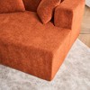 130" Deep Seat Memory Foam Sectional Sofa with 5 Pillows - 4 of 4