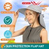SUN CUBE Wide Brim Sun Hat with Neck Flap, UPF50+ Hiking Safari Fishing Hat for Womens, Sun Protection Beach Hat - 4 of 4
