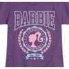 Girls' - Barbie - Varsity Athletic Department EST 1959 Fitted Short Sleeve Graphic T-Shirt - 2 of 4