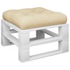 vidaXL Pallet Cushion Beige Polyester Medium UV-resistant materials - 3 of 4