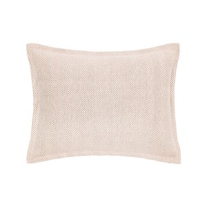 EY Essentials 20" x 26" Torin Rosewood Cotton Standard Sham - Machine Washable - 1 of 2