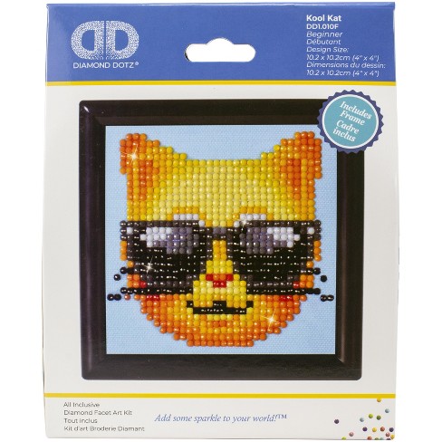 Diamond Dotz Diamond Painting Kit Kitty Basket Design 