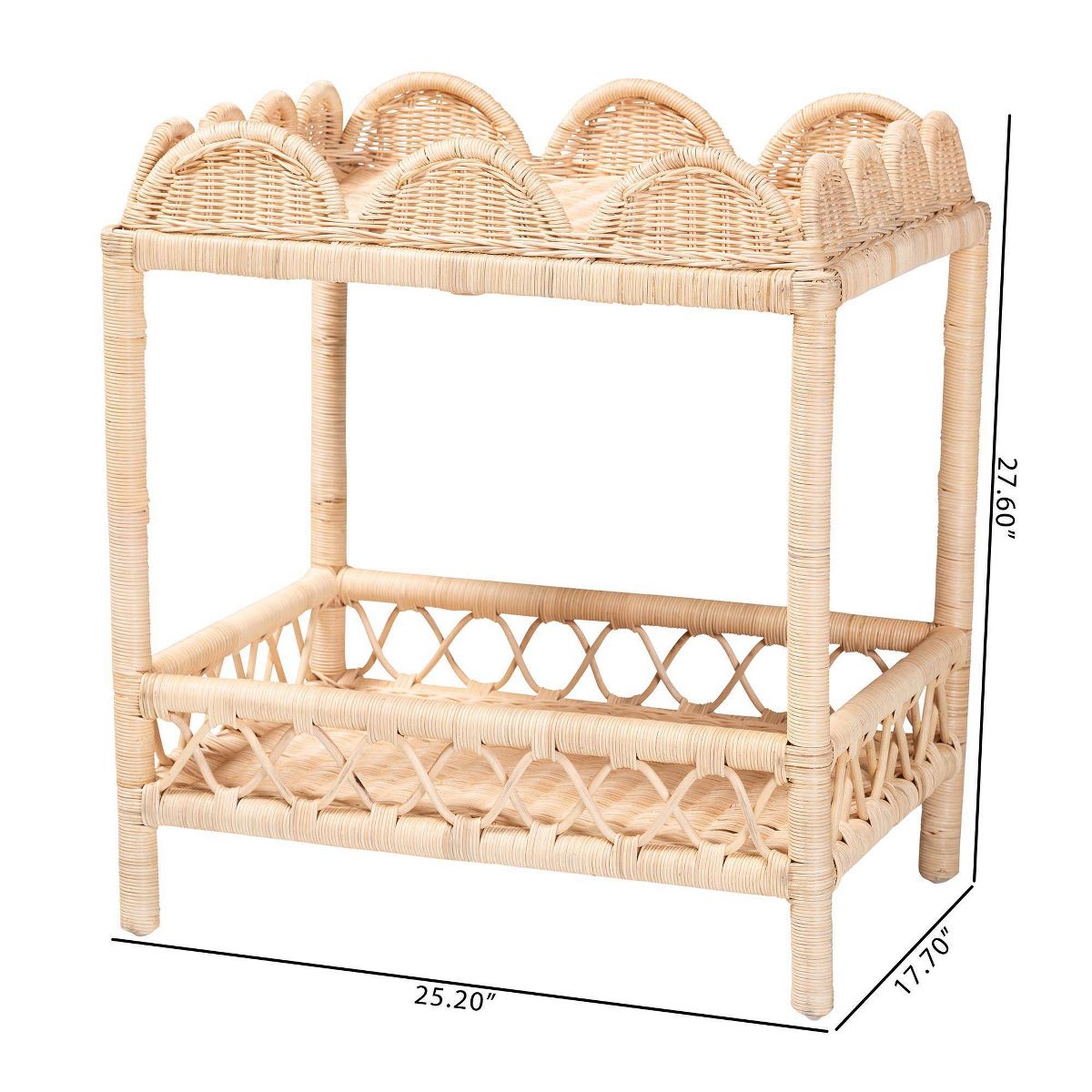 bali & pari Eloisa Natural Rattan End Table Natural Brown - thumbnail 8