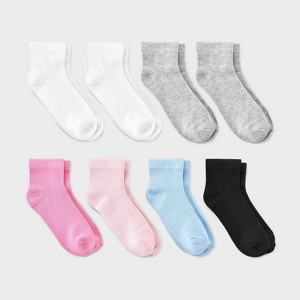 Kids' 8pk Ankle Length Socks - Dealworthy™ - 1 of 3