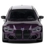 2023 BMW M3 Touring (G81) Competition Daytona Violet Metallic with Black Top 1/43 Diecast Model Car by Solido - 4 of 4