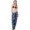 LA LEELA Women's Beachwear Summer Beach Wrap Bikini Wraps Sarong Swimwear Swim Cover Up Skirt Swimsuit Pareo Coverups for Women One Size Blue,Tie Dye - 3 of 4