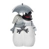 Transpac Resin 12.25 in. White Christmas Umbrella Snow Couple Decor - 3 of 4