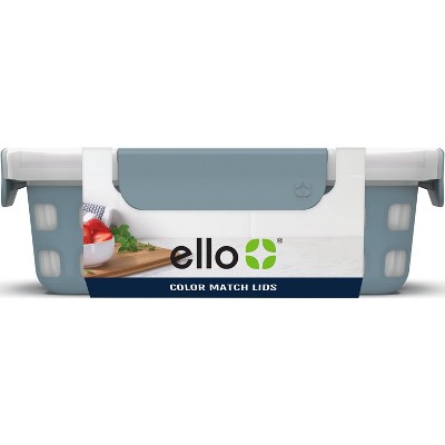 Ello 4 Cup Plastic Food Storage with Divider - Gray