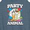 Women's - Garfield - Party Animal Graphic Racerback Tank - 2 of 4