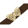 INSPIRE CHIC Women's Gold Butterfly Stretchy Vintage Elegant Elastic Waistband Belts 1 Pc - 2 of 4