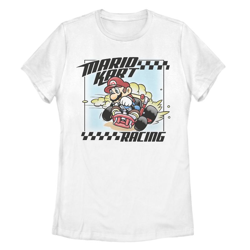 Women's Nintendo Mario Kart Racing Frame T-Shirt, 1 of 5