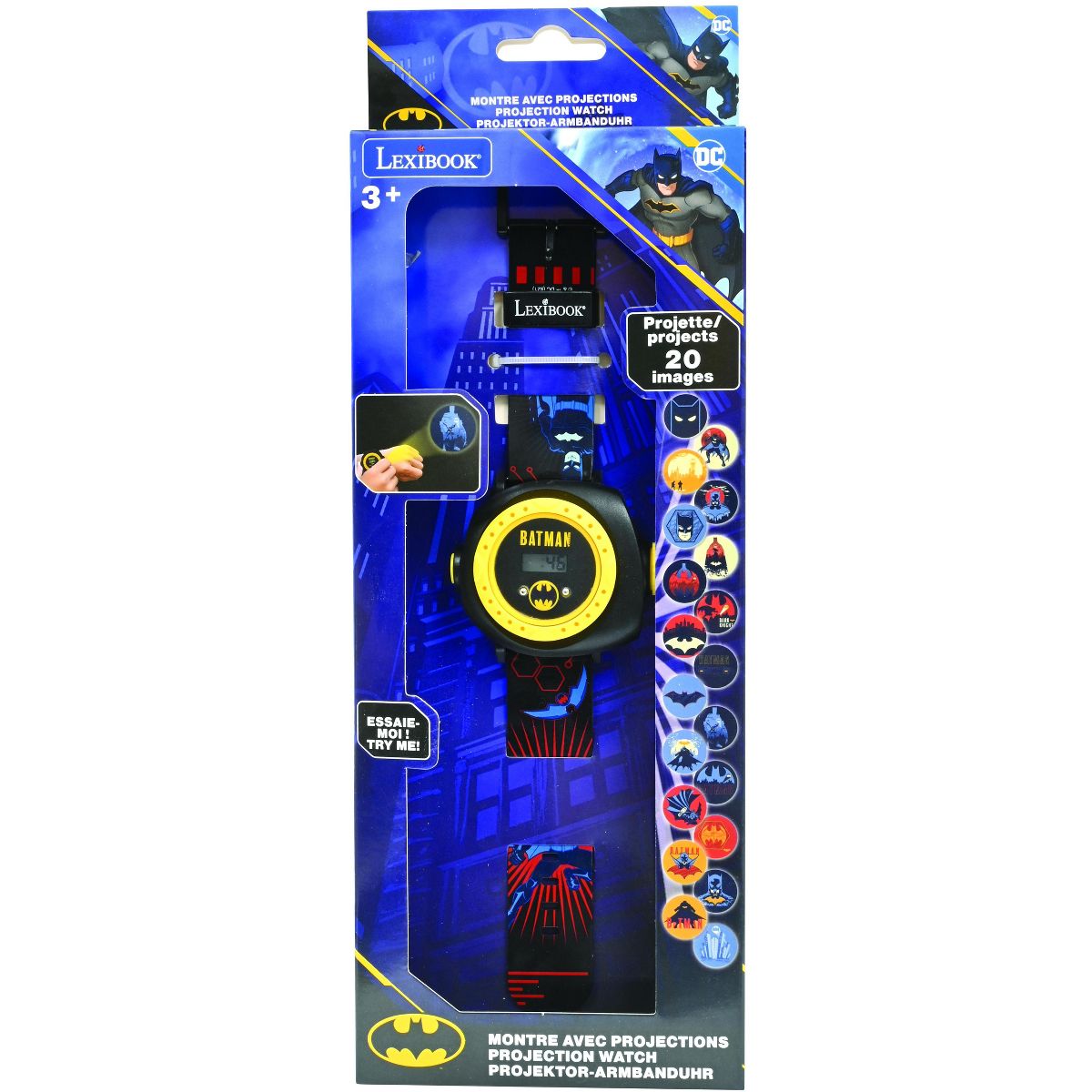 Lexibook Batman Adjustable projection watch digital screen, 20 images of Batman, for Children - thumbnail 5