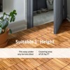 Gulches 10pcs Interlocking Patio Deck Tiles, 11.8"x11.8" Wood Floor Tiles, Outdoor Flooring for Patio Garden Deck Poolside - 4 of 4