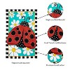 Evergreen Ladybug with Daisies Applique House Flag 28 x 44 Inches Outdoor Decor for Homes and Gardens - 4 of 4