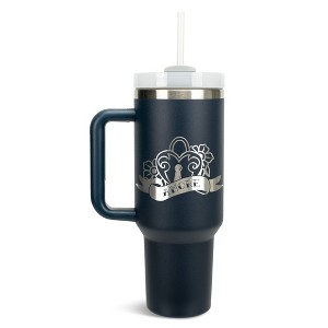 100 North Amore Locket of Love Heart Italian Wrap-Around 40 Oz. Stainless Steel Water Bottle Coffee Mug, Spill & Leak Resistant, Travel Tumbler with - 1 of 4