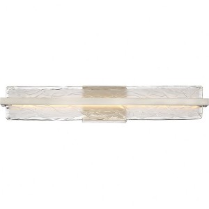 Quoizel Lighting Glacial 1 - Light Vanity in  Brushed Nickel - 1 of 4