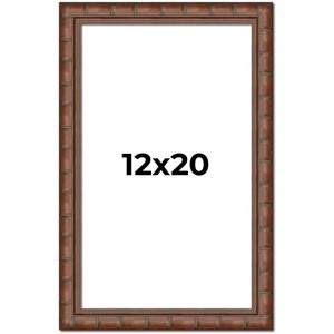 PosterPalooza | 12x20 Modern Bamboo Picture Frame, UV Acrylic, 5 Finishes - 1 of 4