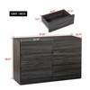 ALEXOUN 6-Drawer Dresser Cabinet with Large Capacity, 110lbs Heavy-Duty Storage, Modern Design for Living Room,Dining Room,Bedroom - 3 of 4