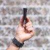 Minimalistic Wallet for Men and Women - Slim Wallet Fits In Front Pocket - Holds 4-15 Cards - Hidden Cash Holder and Key Holder Pocket (Black) - 2 of 4