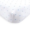 Luvable Friends Baby Boy Fitted Crib Sheet, Blue Chevron Stars, One Size - 2 of 3