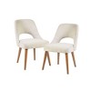 NicBex Dining Chairs Set of 2 Side Chair Upholstered Chair Farmhouse Kitchen Chairs with Wood Legs for Kitchen, Bedroom - 2 of 4